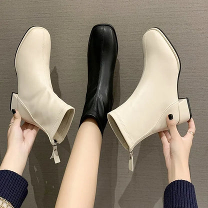 Women's Retro Style Elastic Socks Boots