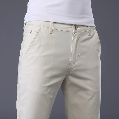 Men's Classic Solid Color Thin Casual Pants