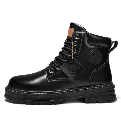 Men's Vegan Leather Lace-up Boots