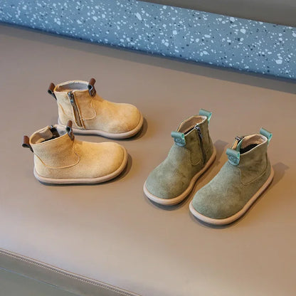 England-Style Retro Nubuck Boots