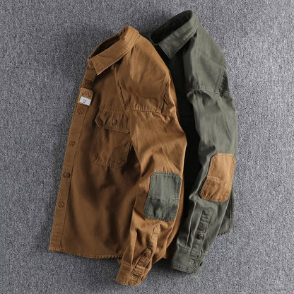 Woven Cotton Long Sleeve Shirt
