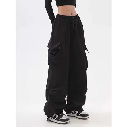 Casual Drawstring Cargo Pants