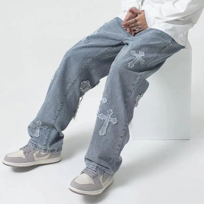 Unisex Streetwear Baggy Jeans