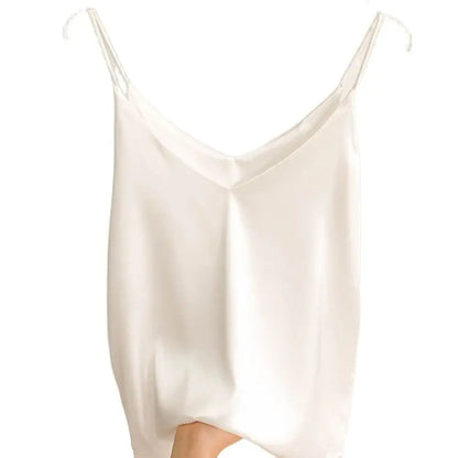 Camisole Slim Sleeveless V-Neck   Tops