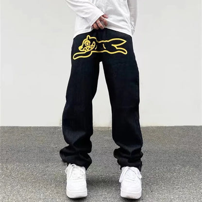 Ropa  Dog Print Baggy Streetwear Pants