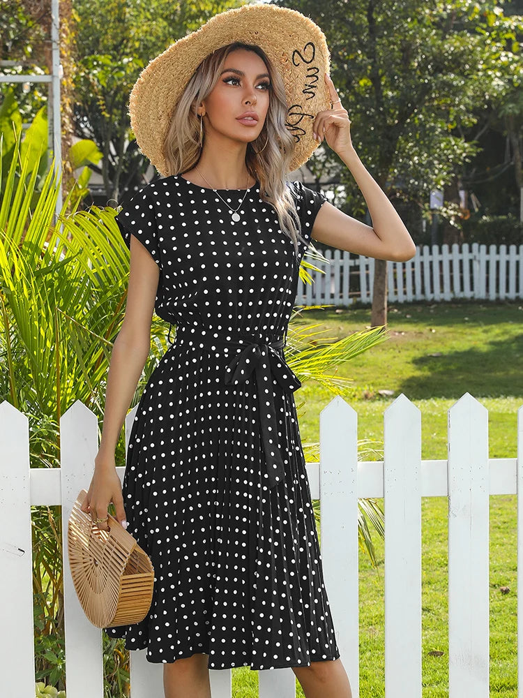 Polka Dots Midi Dresses