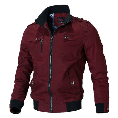 Men's Slim Military Bomber Jacket