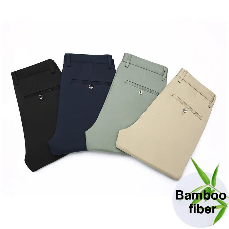 Classic Style Bamboo Fiber Business Pants