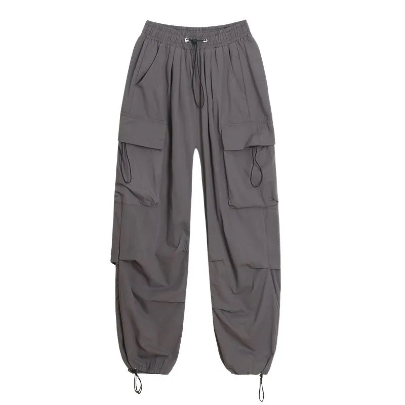 Casual Drawstring Cargo Pants