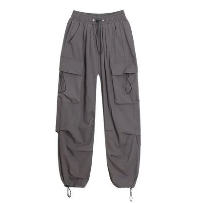 Casual Drawstring Cargo Pants