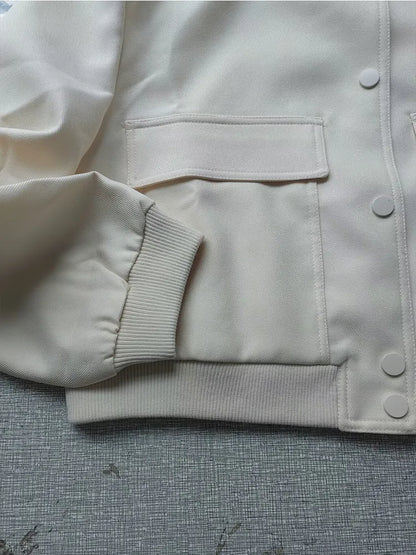 Bomber  Long Sleeve With Pockets  Coats