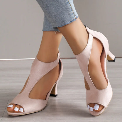 Bohemian Handmade Linen Wedge Heels