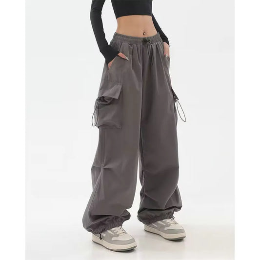 Casual Drawstring Cargo Pants