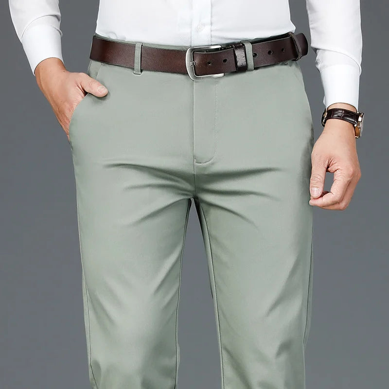 Classic Style Bamboo Fiber Business Pants