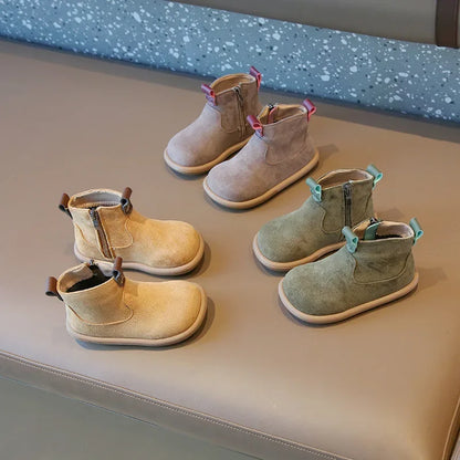 England-Style Retro Nubuck Boots