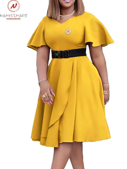 Women's A-Line Dress with Irregular Design