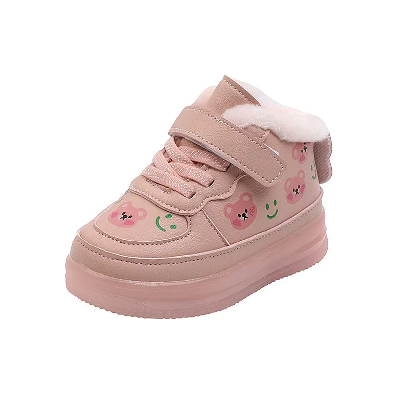 Luminous LED Plush Board Shoes