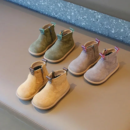 England-Style Retro Nubuck Boots