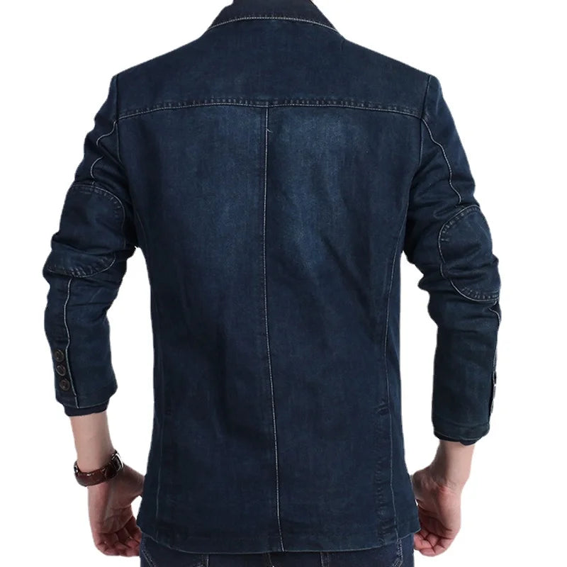 Men's Casual Denim Blazer