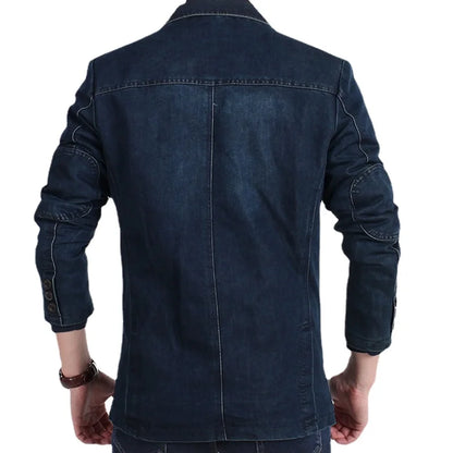 Men's Casual Denim Blazer