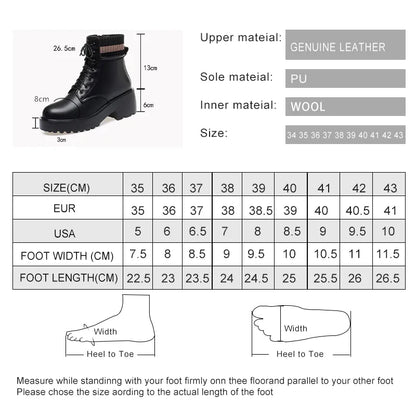 Women's Casual Fashion Leather Sock Boots