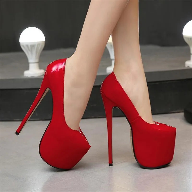 Women's Platform Pumps Super High slim Heels