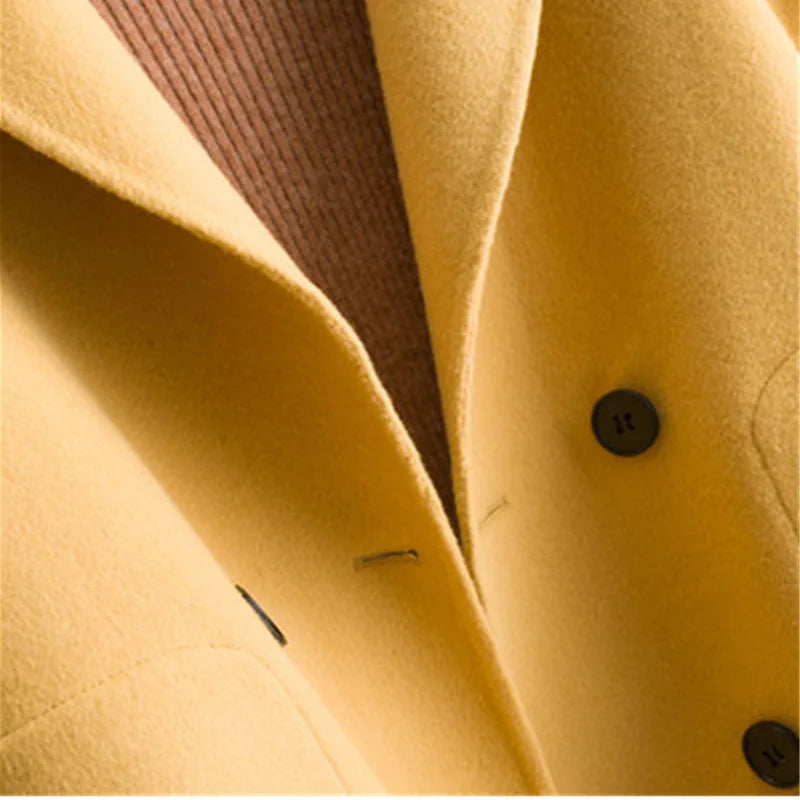 Short Wool Double Breasted Jacket
