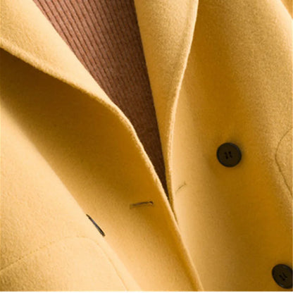 Short Wool Double Breasted Jacket