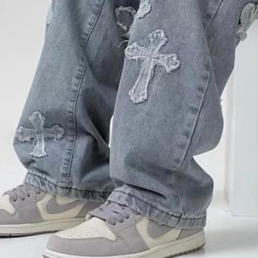Unisex Streetwear Baggy Jeans