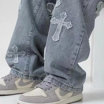 Unisex Streetwear Baggy Jeans