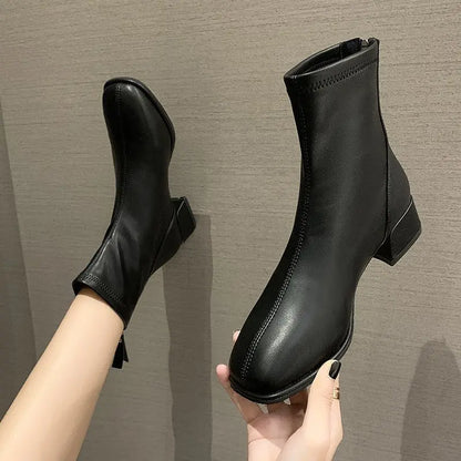 Women's Retro Style Elastic Socks Boots