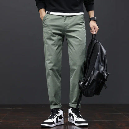 Men's Business Straight Cotton Trousers