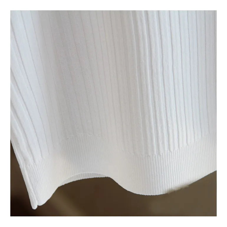 Sleeveless  O-neck Knitted Blouse