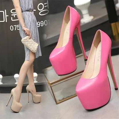 Women's Platform Pumps Super High slim Heels