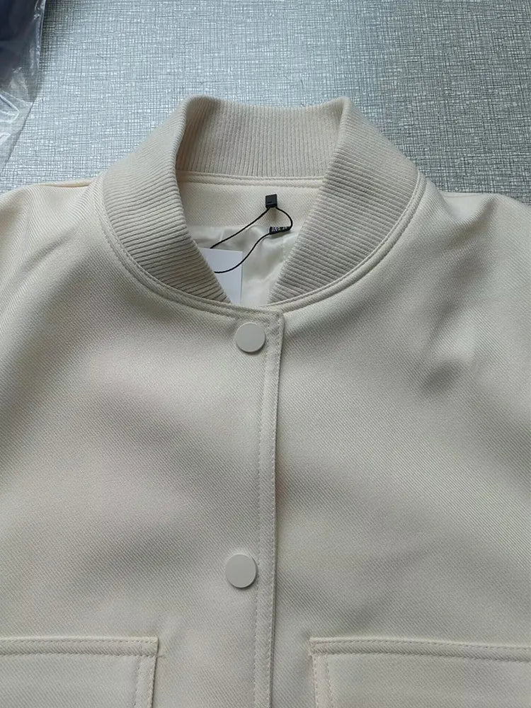 Bomber  Long Sleeve With Pockets  Coats