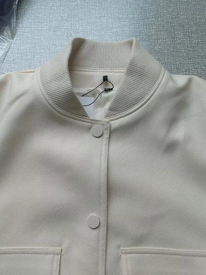 Bomber  Long Sleeve With Pockets  Coats