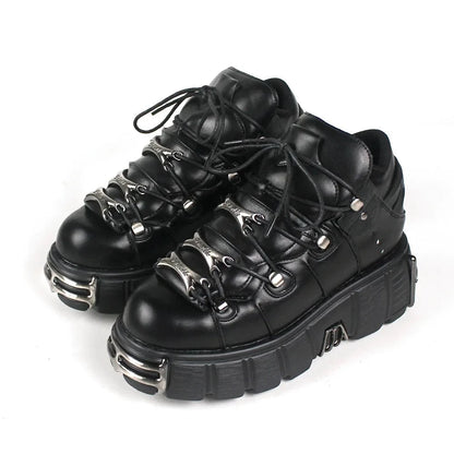 Women's Punk Lace Up Platform Boot