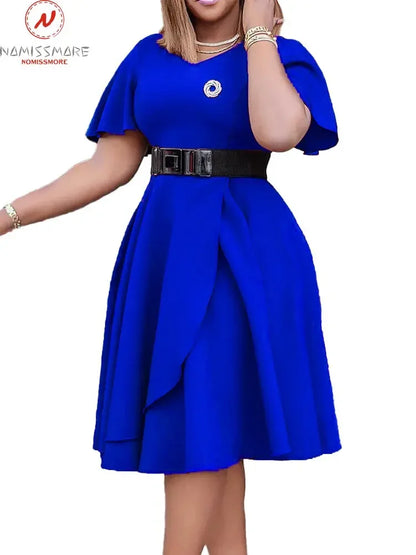 Women's A-Line Dress with Irregular Design